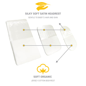 Range of satin sheets for a babies and toddlers